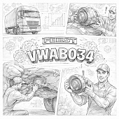 Сайлентблок задней подушки двигателя =FEBEST= VWAB034 фото в интернет-магазине РСТ-Моторс