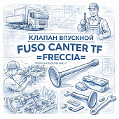 Клапан впускной Fuso Canter TF =FRECCIA= (QC000162 504072531 504238926) фото в интернет-магазине РСТ-Моторс