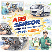 Датчик ABS HINO 300 (УК) передний левый =ZEVS= (8954337100) фото в интернет-магазине РСТ-Моторс