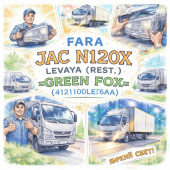 Фара JAC N120X левая (рест.)  =GREEN FOX= (4121100LE6AA) фото в интернет-магазине РСТ-Моторс