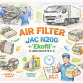 Фильтр воздушный JAC N200 =Ekofil= (1109100G17E0-1) фото в интернет-магазине РСТ-Моторс