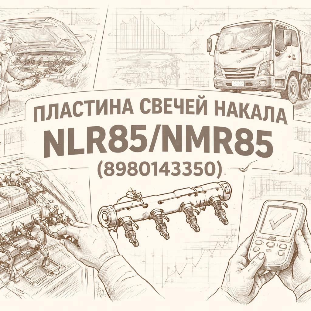 Пластина свечей накала  NLR85/NMR85 =Isuzu Motors= (8980143350) фото в интернет-магазине РСТ-Моторс