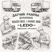Датчик рампы ( клапан ) ISUZU все/HINO 300 =LEDO= (8980325490 8973186910) фото в интернет-магазине РСТ-Моторс