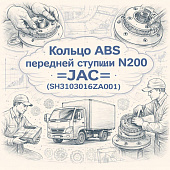 Кольцо ABS передней ступицы N200  =JAC= (SH3103016ZA001) фото в интернет-магазине РСТ-Моторс