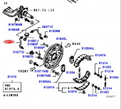 Трубка тормозная Fuso Canter FE85 переднего левого колеса передняя =FUSO= (MK321895) фото в интернет-магазине РСТ-Моторс