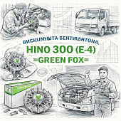Вискомуфта вентилятора HINO 300 (E-4) =GREEN FOX= (16250E0251) фото в интернет-магазине РСТ-Моторс