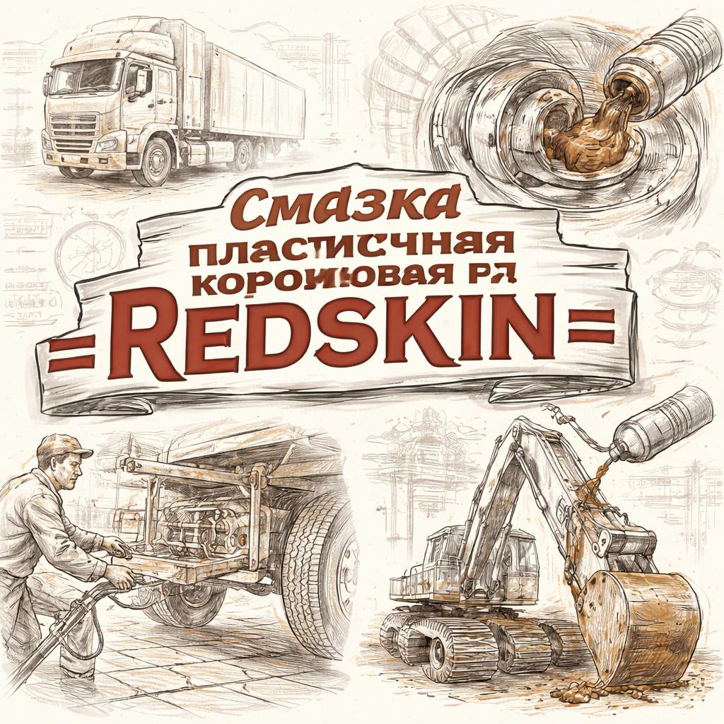 Смазка пластичная коричневая 400 гр. =REDSKIN= фото в интернет-магазине РСТ-Моторс