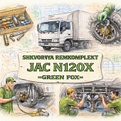 Шкворня ремкомплект  JAC N120X =GREEN FOX= (1108930002901A) фото в интернет-магазине РСТ-Моторс