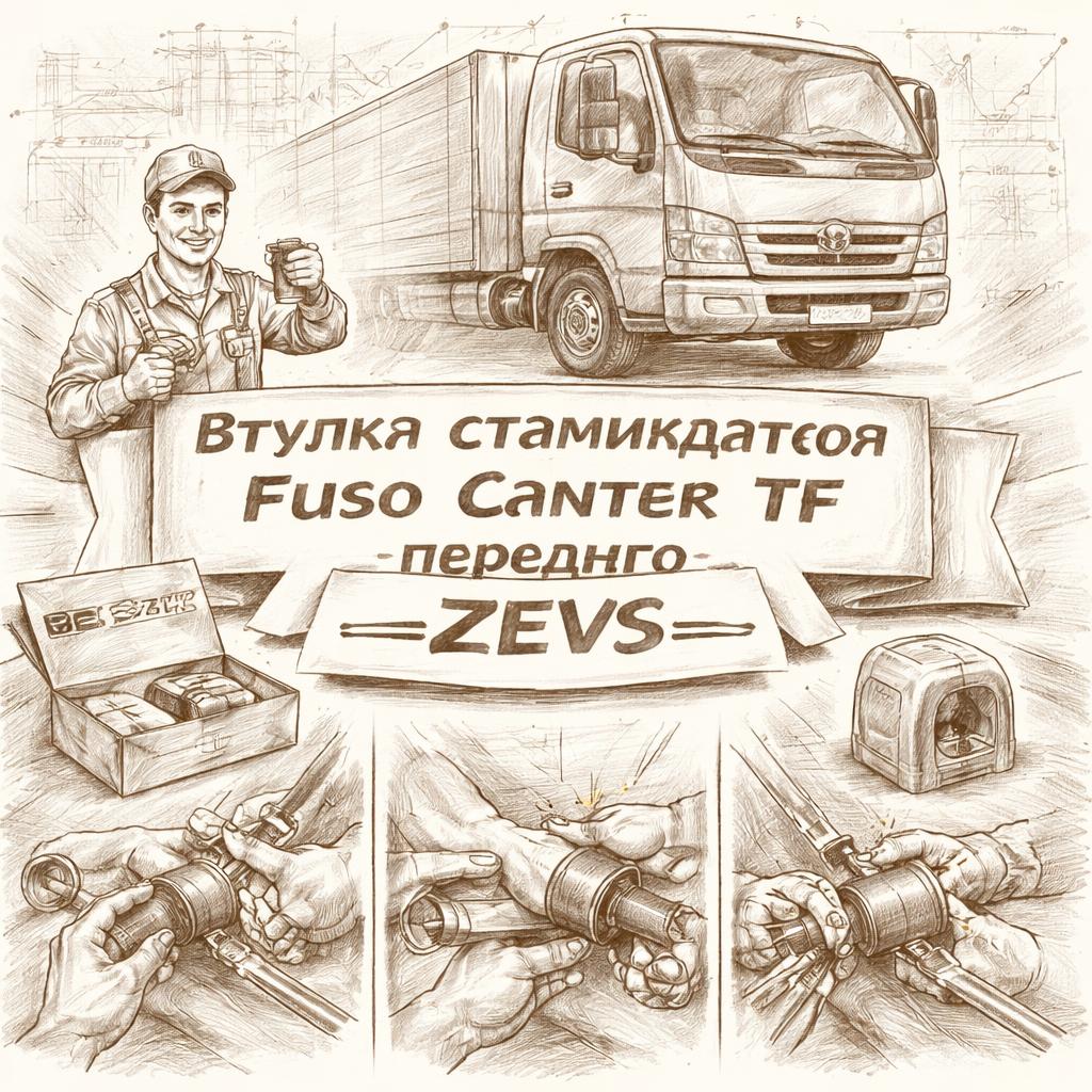 Втулка стабилизатора Fuso Canter TF переднего =ZEVS= (MK433121) фото в интернет-магазине РСТ-Моторс