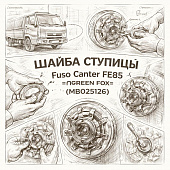 Шайба ступицы Fuso Canter FE85 передней =GREEN FOX= (MB025126) фото в интернет-магазине РСТ-Моторс