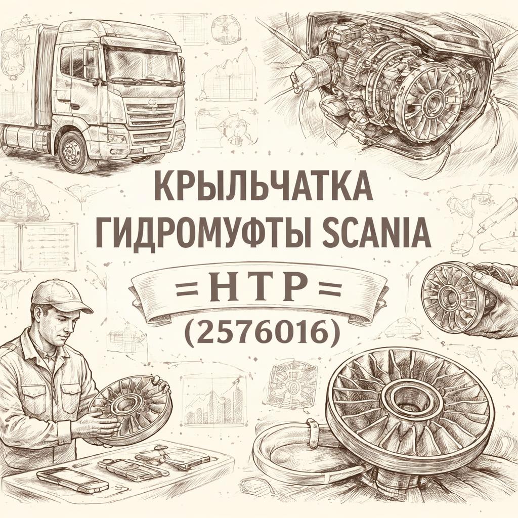 Крыльчатка гидромуфты scania =HTP= (2576016) фото в интернет-магазине РСТ-Моторс