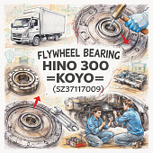 Подшипник маховика HINO 300 =KOYO= (SZ37117009) фото в интернет-магазине РСТ-Моторс