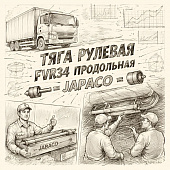 Тяга рулевая FVR34 продольная =JAPACO= (1443803072) фото в интернет-магазине РСТ-Моторс