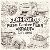 Генератор Fuso Canter FE85 =KRAUF= (24V 80A) (ME226229 ALM9263UX) фото в интернет-магазине РСТ-Моторс