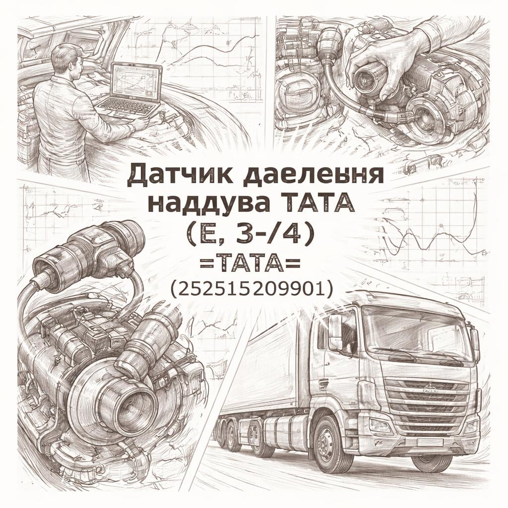 Датчик давления наддува TATA (Е-3/4) =TATA= (252515209901) фото в интернет-магазине РСТ-Моторс