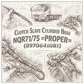 Шланг сцепления (рабочего цилиндра) NQR71/75 =PROPER= (8970641081) фото в интернет-магазине РСТ-Моторс