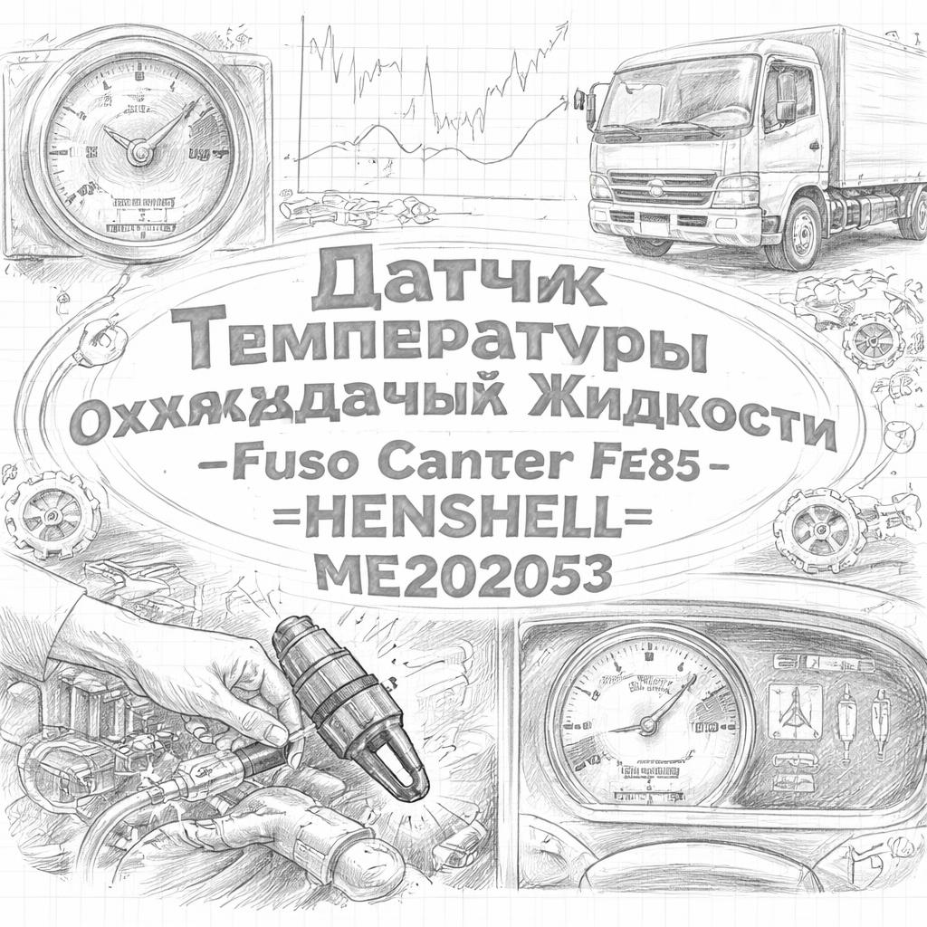 Датчик температуры охлаждающей жидкости (пластиковая фишка) Fuso Canter FE85 =HENSHELL= (ME202053 фото в интернет-магазине РСТ-Моторс