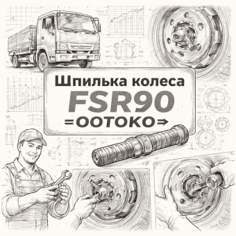 Шпилька колеса FSR90 передняя левая =OOTOKO= (1423321481) фото в интернет-магазине РСТ-Моторс
