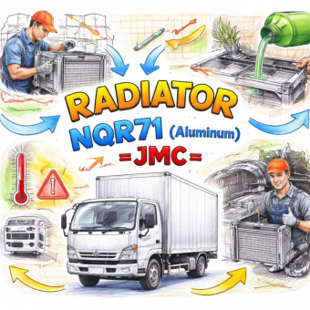 Радиатор охлаждения NQR71 (Алюминиевый) =JMC= (8972403010 8973710110) фото в интернет-магазине РСТ-Моторс