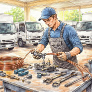 Изготавливаем тормозные трубки на Isuzu и Fuso Canter