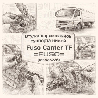Втулка направляющей суппорта нижней Fuso Canter TF =FUSO= (MK585224) фото в интернет-магазине РСТ-Моторс