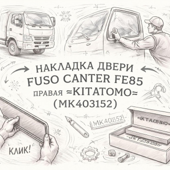 Накладка двери Fuso Canter FE85 правая =KITATOMO= (MK403152) фото в интернет-магазине РСТ-Моторс