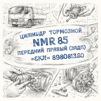 Цилиндр тормозной NMR 85 передний правый (задн.) (С/П) =SKV= (8980813260) фото в интернет-магазине РСТ-Моторс