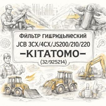 Фильтр гидравлический JCB 3CX/4CX/JS200/210/220 =KITATOMO= (32/925214) фото в интернет-магазине РСТ-Моторс