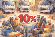 Скидка 10% на запчасти бренда MIZURO