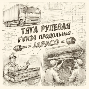 Тяга рулевая FVR34 продольная =JAPACO= (1443803072) фото в интернет-магазине РСТ-Моторс