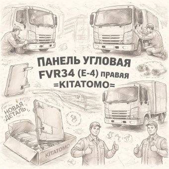 Панель угловая FVR34 (E-4) правая =KITATOMO= (8974082460 8974082464) фото в интернет-магазине РСТ-Моторс