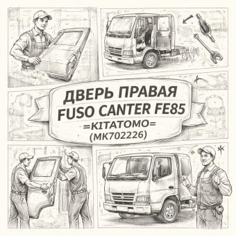 Дверь правая Fuso Canter FE85 =KITATOMO= (MK702226) фото в интернет-магазине РСТ-Моторс