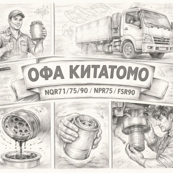 Фильтр масляный NQR71/75/90/NPR75/FSR90 =KITATOMO= (5876101170 8971482701 5876100310) фото в интернет-магазине РСТ-Моторс
