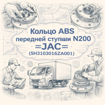 Кольцо ABS передней ступицы N200  =JAC= (SH3103016ZA001) фото в интернет-магазине РСТ-Моторс