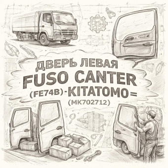 Дверь левая Fuso Canter (FE74B) =KITATOMO= (MK702712) фото в интернет-магазине РСТ-Моторс