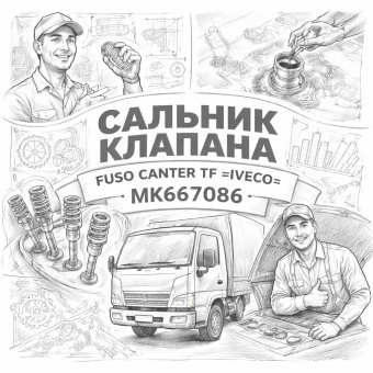 Сальник клапана Fuso Canter TF =IVECO= (MK667086) фото в интернет-магазине РСТ-Моторс