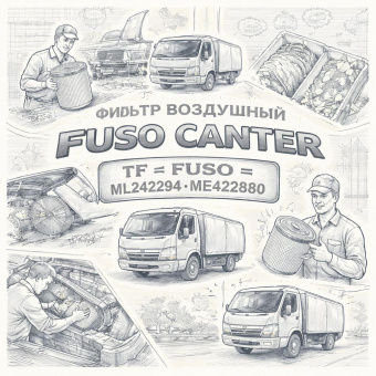 Фильтр воздушный Fuso Canter TF =FUSO= (ML242294 ME422880) фото в интернет-магазине РСТ-Моторс