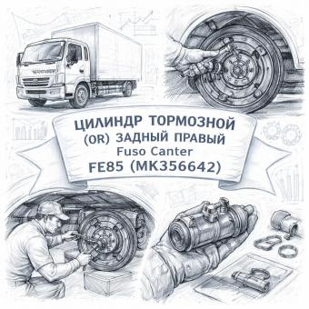 Цилиндр тормозной (OR) задний правый (зад Б/П) Fuso Canter FE85 =SKV= (MK356642) фото в интернет-магазине РСТ-Моторс