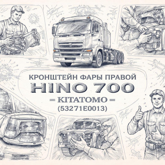 Кронштейн фары правой HINO 700 =KITATOMO= (53271E0013) фото в интернет-магазине РСТ-Моторс