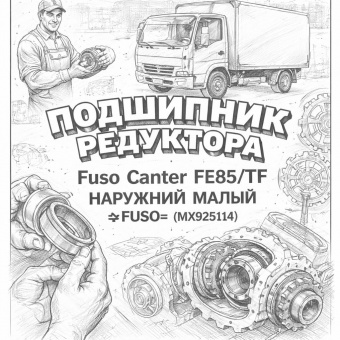 Подшипник редуктора Fuso Canter FE85/TF наружний малый =FUSO= (MX925114) фото в интернет-магазине РСТ-Моторс