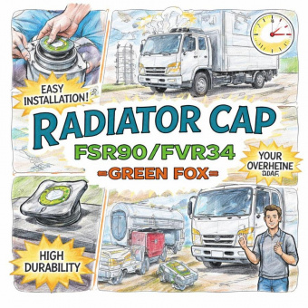 Крышка радиатора FSR90/FVR34 =GREEN FOX= (8982125410) фото в интернет-магазине РСТ-Моторс