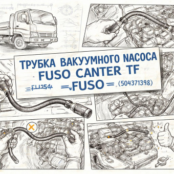 Трубка вакуумного насоса Fuso Canter TF =FUSO= (QC000054 504371398) фото в интернет-магазине РСТ-Моторс