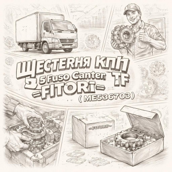 Шестерня КПП 5 передачи Fuso Canter TF =FITORI= (ME536703) фото в интернет-магазине РСТ-Моторс
