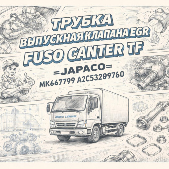 Трубка выпускная клапана EGR Fuso Canter TF =JAPACO= (MK667799 A2C53299780) фото в интернет-магазине РСТ-Моторс