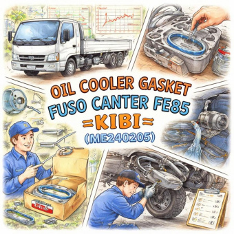 Прокладка масляного охладителя Fuso Canter FE85 =KIBI= (ME240205) фото в интернет-магазине РСТ-Моторс