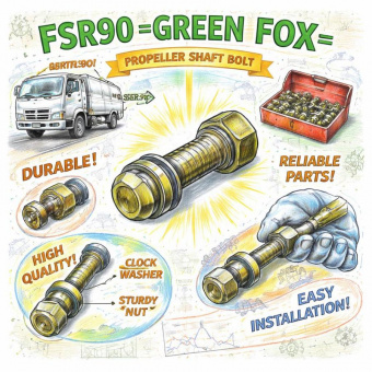 Болт карданного вала FSR90 =GREEN FOX= (1090001210) фото в интернет-магазине РСТ-Моторс