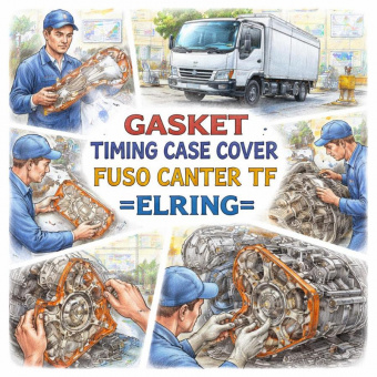 Прокладка распределительной крышки ГРМ Fuso Canter TF =ELRING= (QC000287) фото в интернет-магазине РСТ-Моторс
