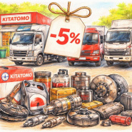 Товарная акция - скидка 5% на запчасти бренда KITATOMO