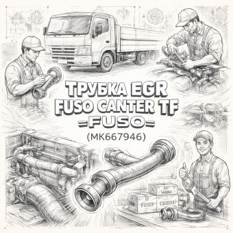 Трубка EGR Fuso Canter TF =FUSO= (MK667946) фото в интернет-магазине РСТ-Моторс