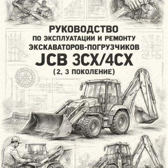 Книга руководство по эксплуатации и ремонту Экскаваторов-погрузчиков JCB 3CX/4CX (2, 3 поколение) фото в интернет-магазине РСТ-Моторс